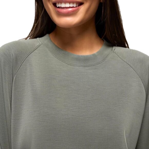 NWT Prana THYME Green Large Shea Soft Crewneck Sweatshirt Top - Picture 5 of 10